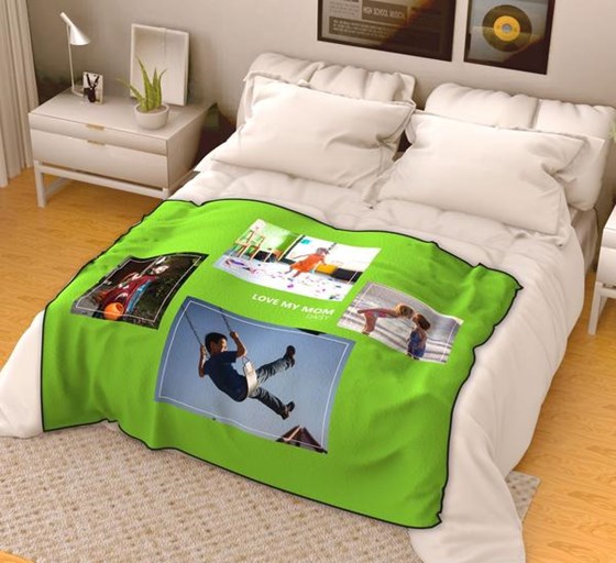 Get Photo Blanket: custom photo blanket